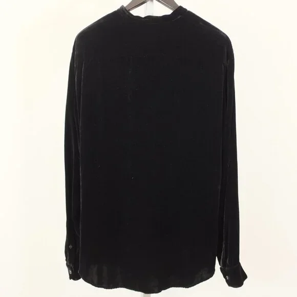 Giorgio Armani Black Label shirt 17 / 43 / XL velvet Special Edition